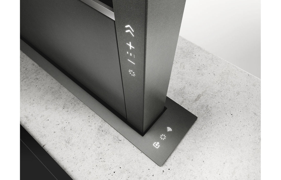 Elica Getup 90cm Downdraft Extractor - Coverable,Cast Iron,Matt Black,Stainless Steel