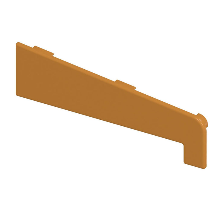 Golden Oak Caramel Smooth uPVC Window Cill End Caps (Pack of 2) 180mm 