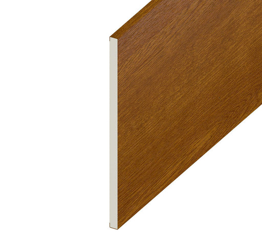 Golden Oak Woodgrain Soffit Board (5m Length)