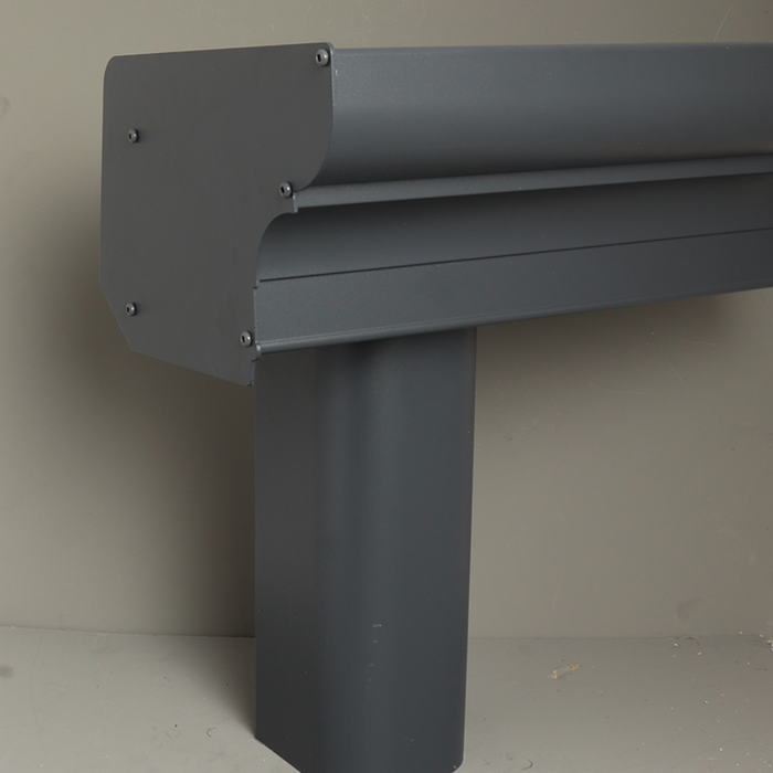 Pigato Veranda - Grey - Classic Gutter - Square without Base Plate ...