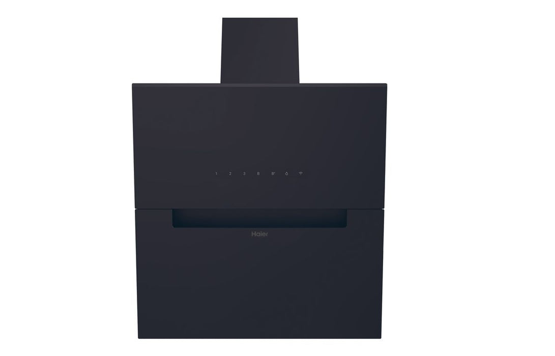 Haier HADG6CBS4BWIFI 60cm Chimney Hood - Black Glass