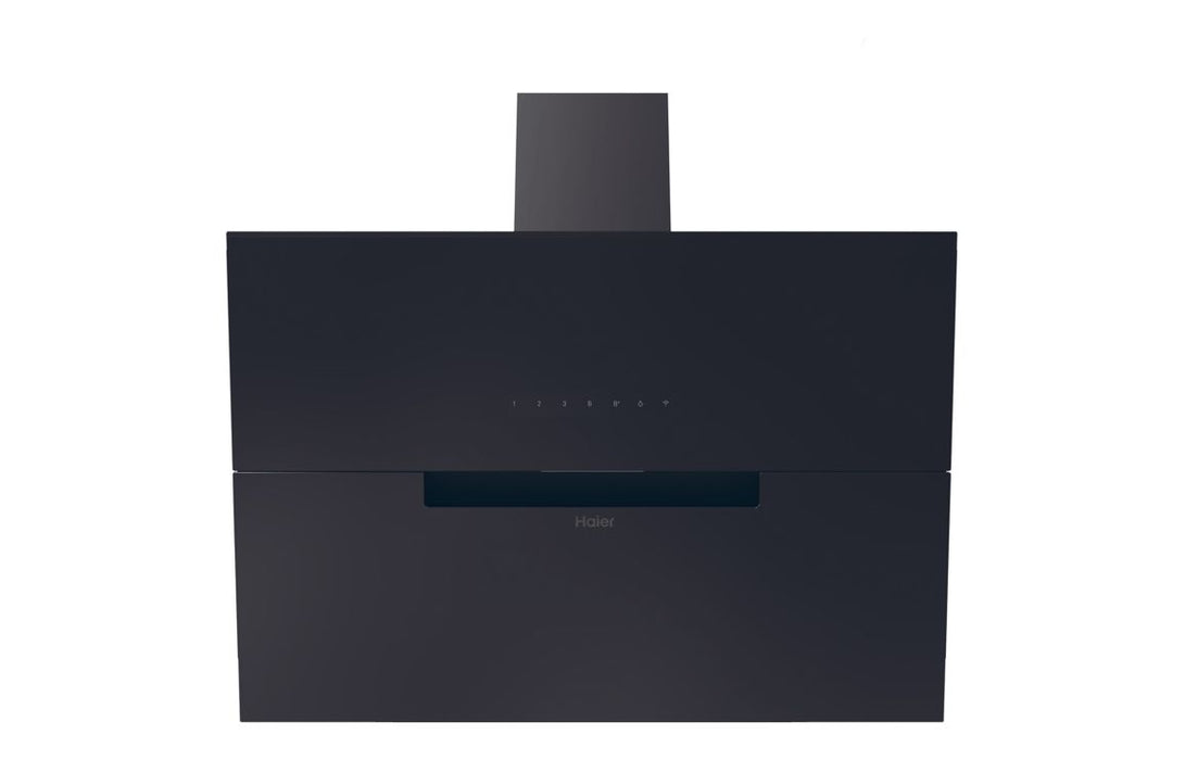Haier HADG9CBS4BWIFI 90cm Chimney Hood - Black Glass