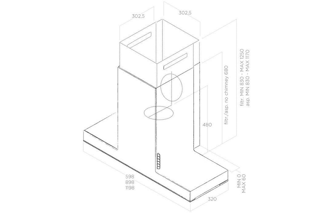 Elica Haiku Chimney Hood