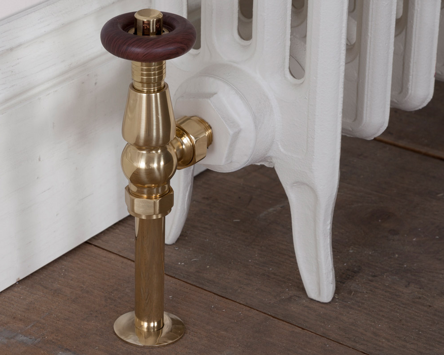 Carron Kingsgrove Thermostatic Valve- Unlacquered Brass Finish