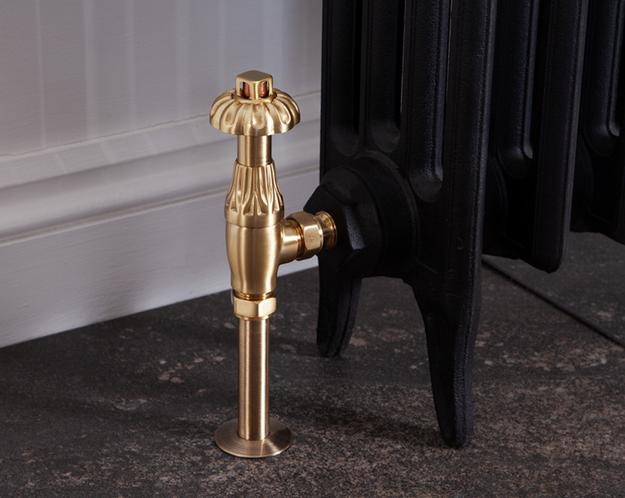 Carron Crocus Thermostatic Valve- Lacquered Brushed Brass