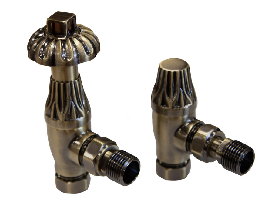 Carron Crocus Thermostatic Valve- Lacquered Antique Brass