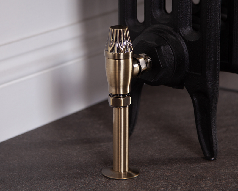 Carron Crocus Thermostatic Valve- Lacquered Antique Brass