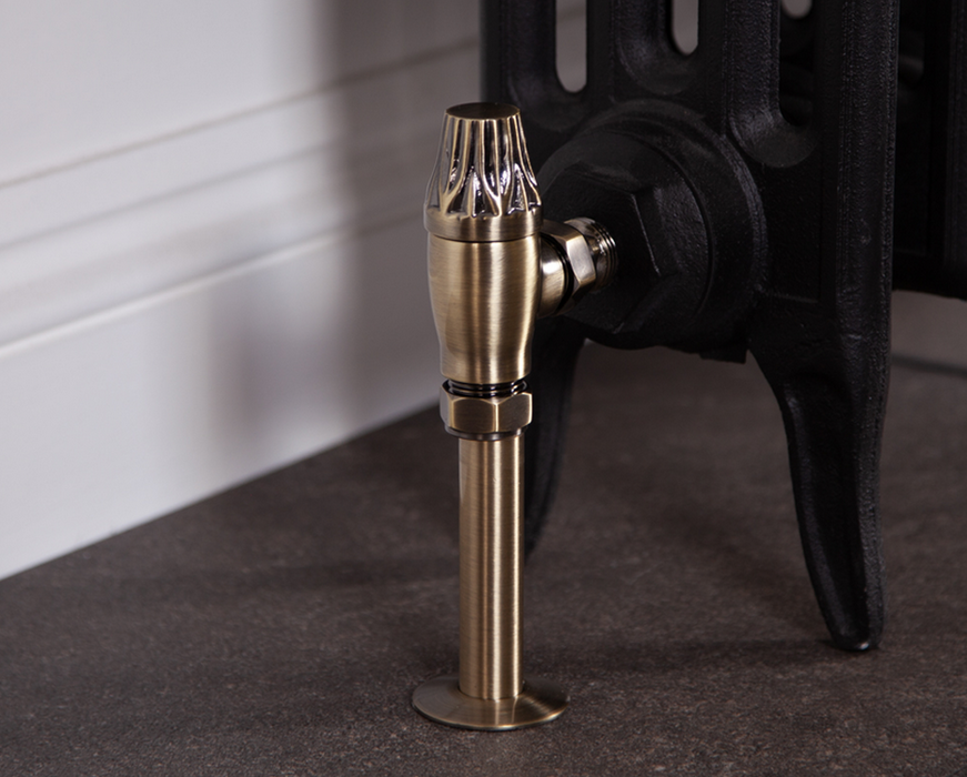 Carron Crocus Thermostatic Valve- Lacquered Antique Brass