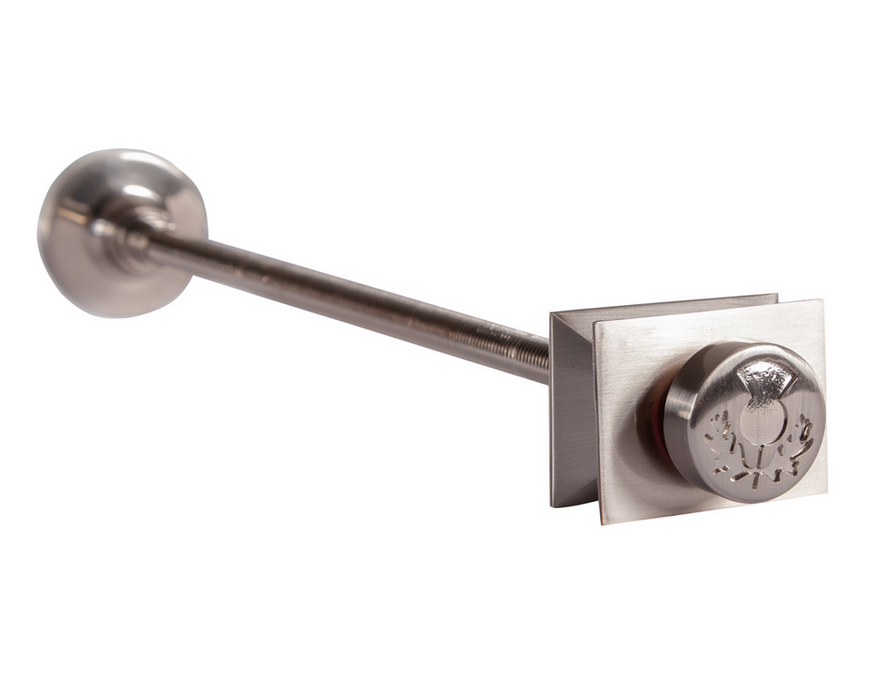 Carron Thistle Wall Stay 300mm- Satin Nickel Finish