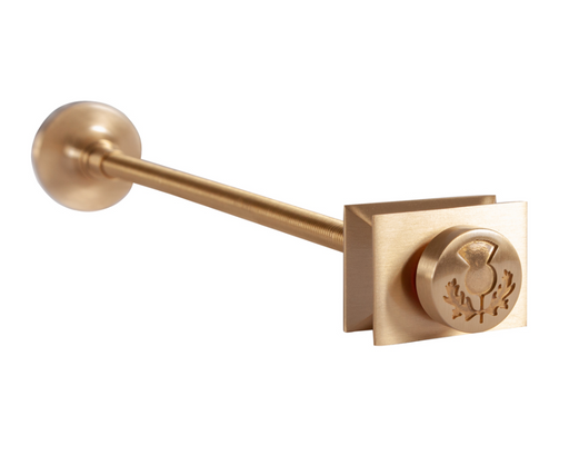 Carron Thistle Wall Stay 300mm- Brushed Brass
