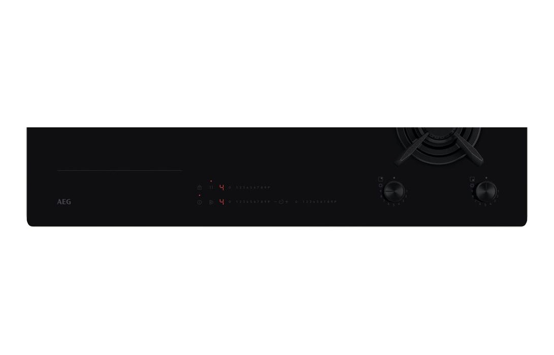 AEG HDB95623NB 90cm Induction & Gas Hob - Black