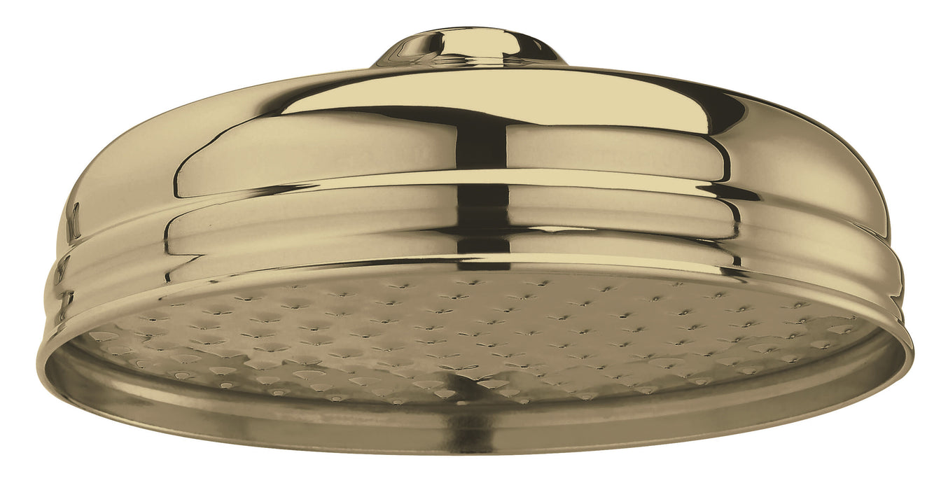 Brushed Brass 200mm Fixed Shower Head