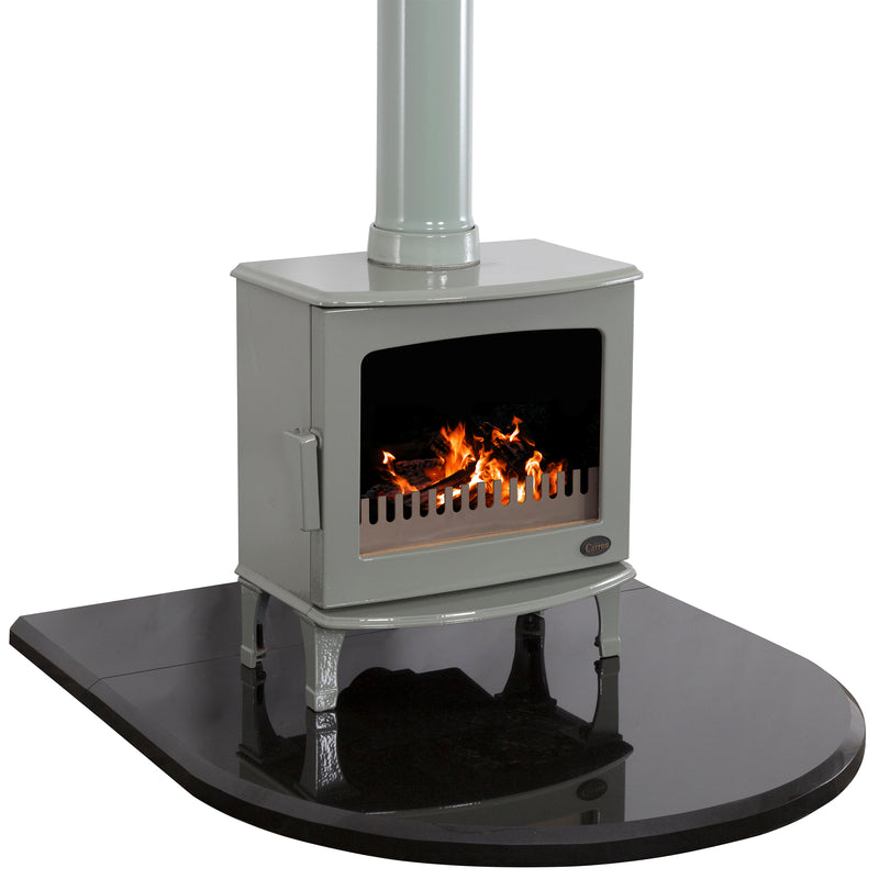Carron Black Granite Curved Stove Hearth