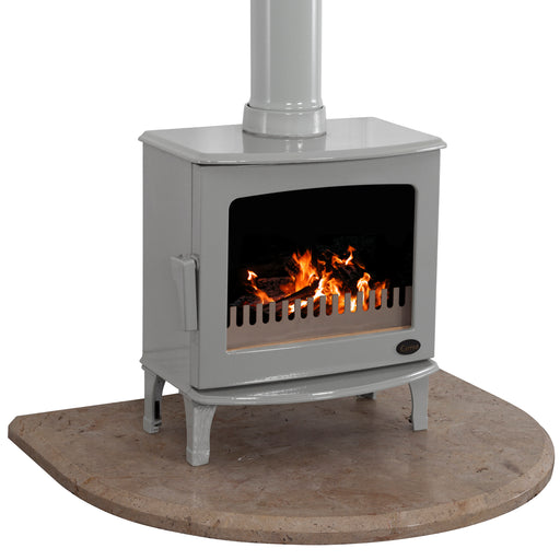 Carron Travertine Curved Front Stove Hearth
