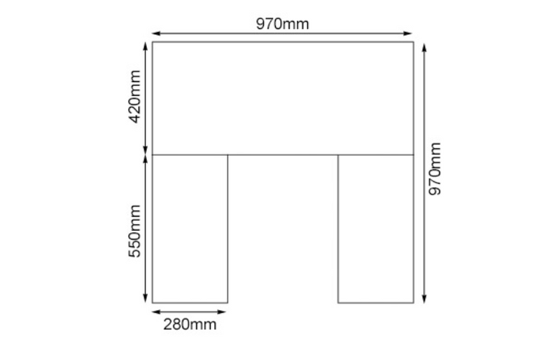 Carron Granite Back Panel 3 Piece