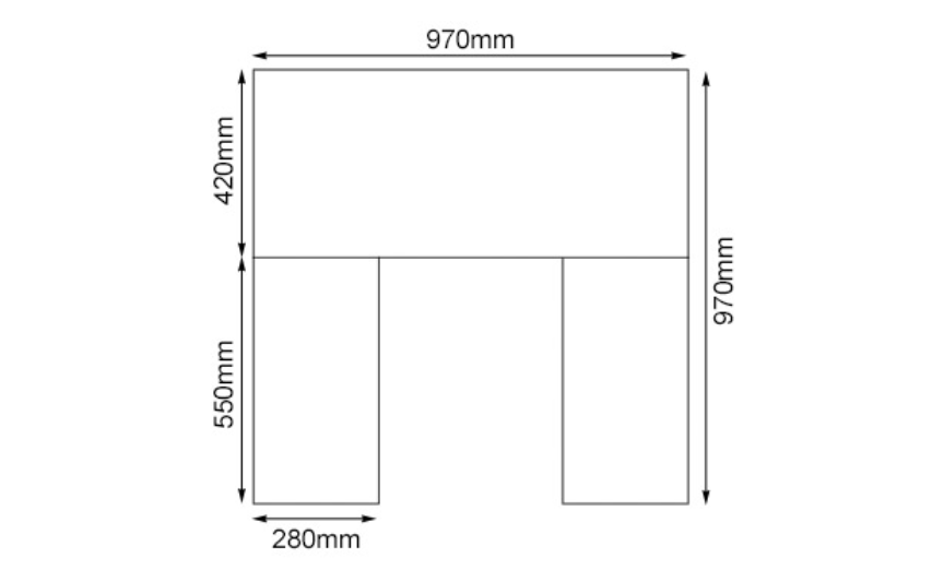 Carron Granite Back Panel 3 Piece