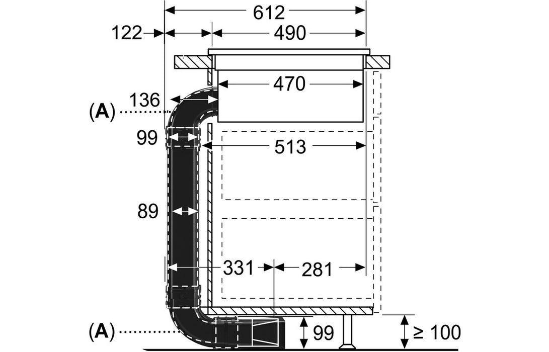 Bosch HEZ9VDKR1 60cm+ Recirculation Starter Kit