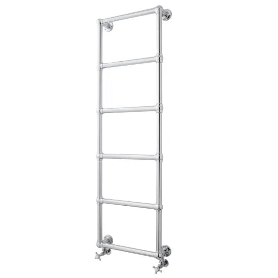 Old London Chrome 1548mm x 598mm Heated Towels Rails Horizontal Single Panel Radiator