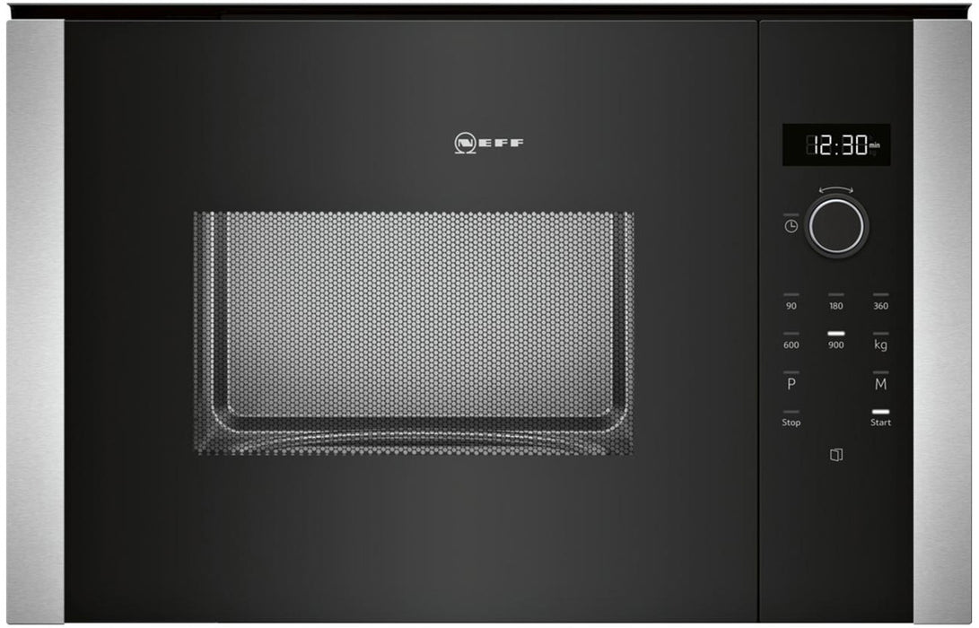 Neff N50 HLAWD53N0B 900W Microwave - Black w/Steel Trim