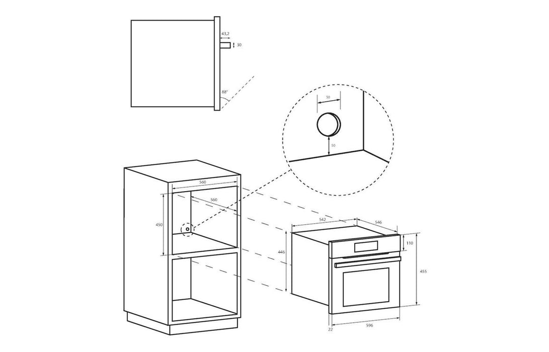 Hoover H500 HMC34C5S0 B/I 900W Combination Microwave & Oven - Black