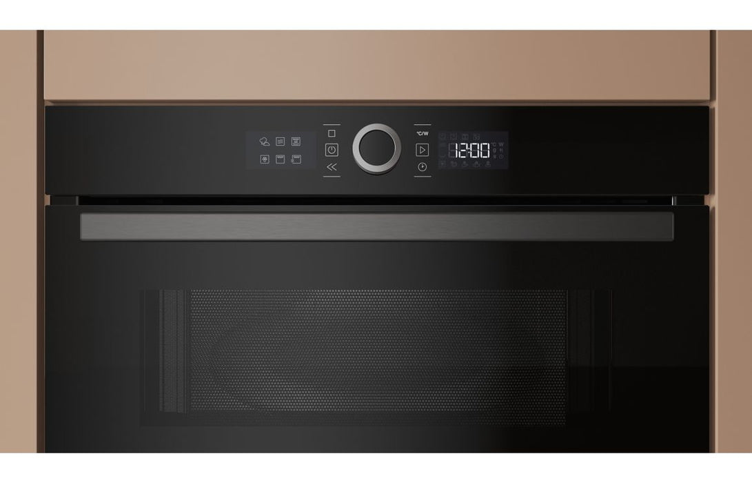 Hotpoint HMD44MBUK B/I 1000W Microwave & Grill - Black