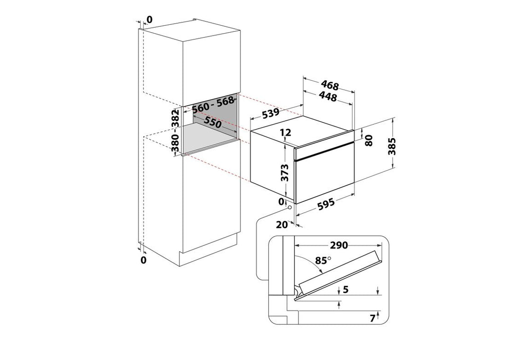 Hotpoint HMD44MXUK B/I 1000W Microwave & Grill - St/Steel
