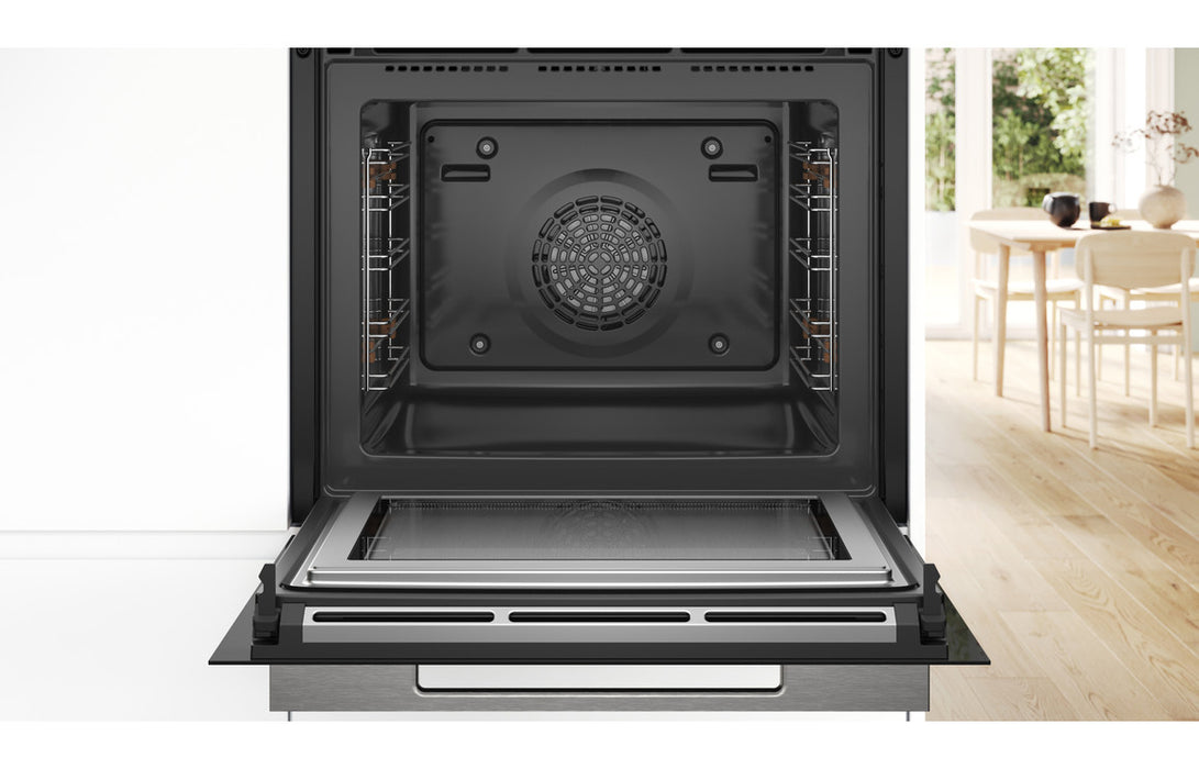Bosch Series 8 HMG7764B1B Single Pyrolytic Oven & Microwave - Black