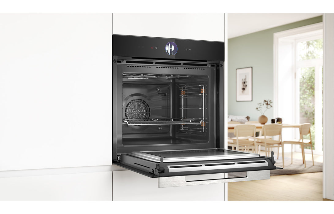 Bosch Series 8 HMG7764B1B Single Pyrolytic Oven & Microwave - Black