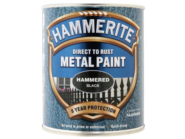 Direct To Metal Hammered Black 750ml