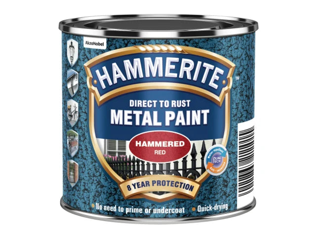 Direct To Metal Hammered Red 250ml