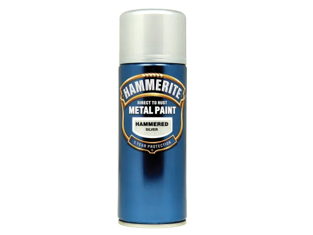 Hammered Finish Aerosol Silver 400ml