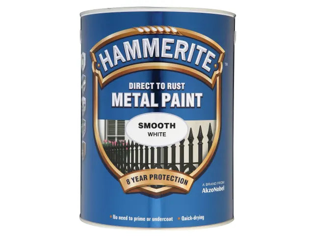 Direct to Rust Smooth Finish Metal Paint White 5 Litre