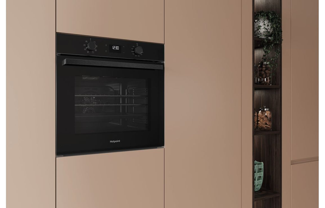 Hotpoint Class 2 HO3 K55C B UK Single Electric Oven - Black