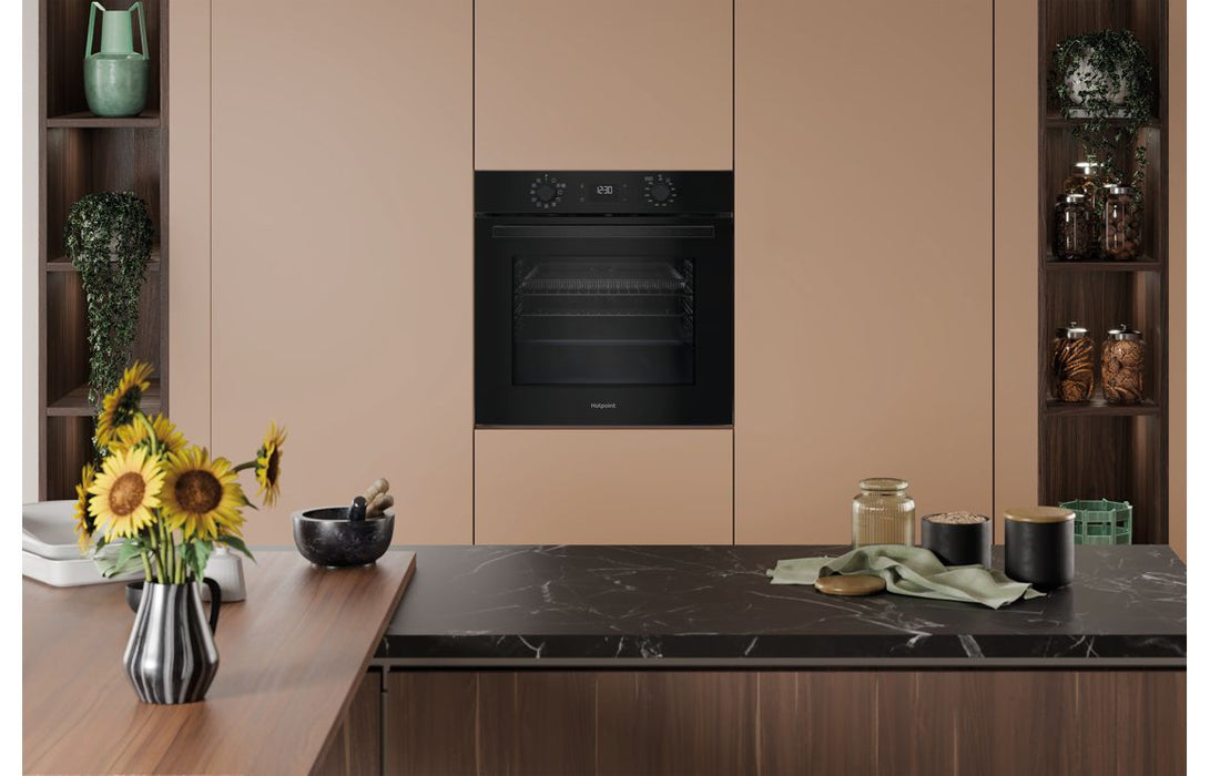 Hotpoint Class 2 HO 458CF B UK Single Electric Oven - Black