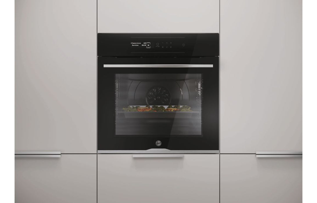 Hoover H500 HOC5S0978INPWF Single Pyrolytic Oven - Black