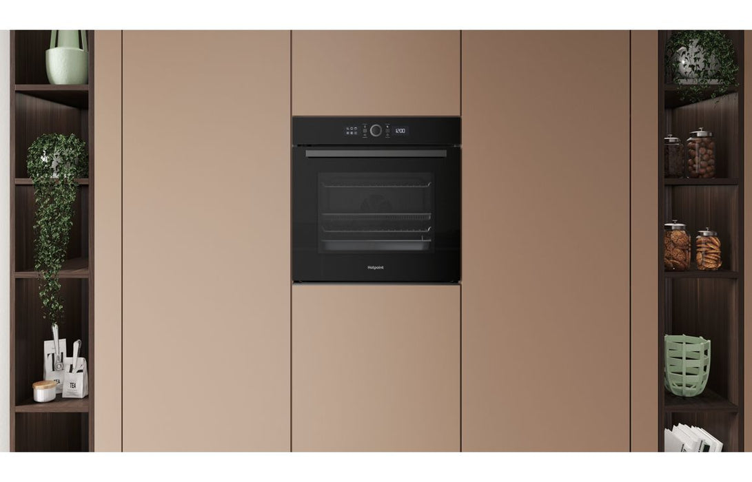 Hotpoint Class 4 HOI4S8PM0BUK Single Pyrolytic Oven - Black