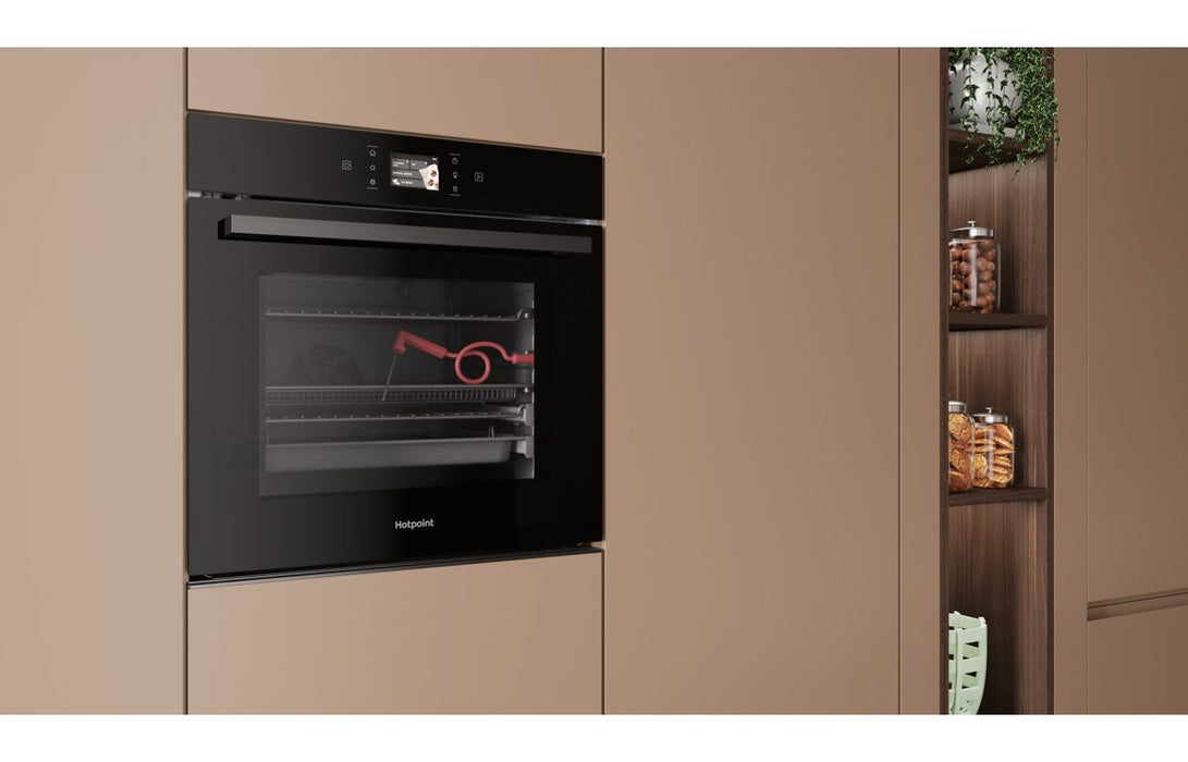 Hotpoint HOI98FPT2SBUK Single Pyrolytic Oven - Black