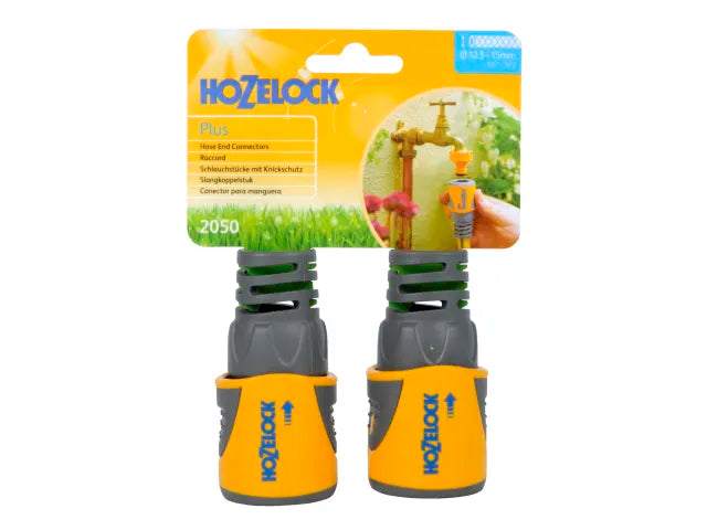 2050 Hose End Connector Plus for Ø12.5-15mm (1/2-5/8in) Hose (Twin Pack)