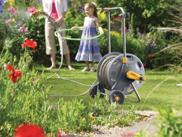 Hose Cart & 50m Hose & Nozzle 2435
