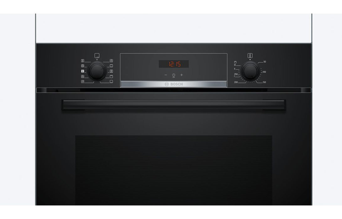 Bosch Series 4 HQA534BB3B Single Electric Oven w/Added Steam - Black