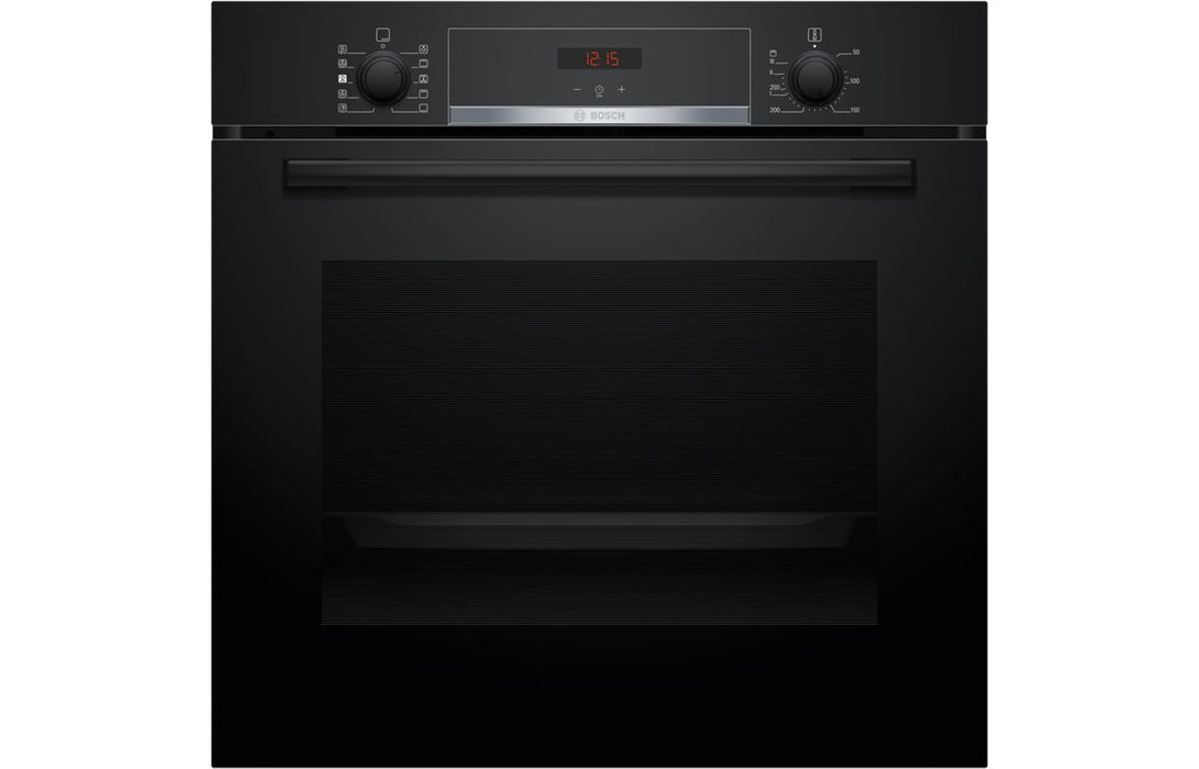 Bosch Series 4 HQA534BB3B Single Electric Oven w/Added Steam - Black