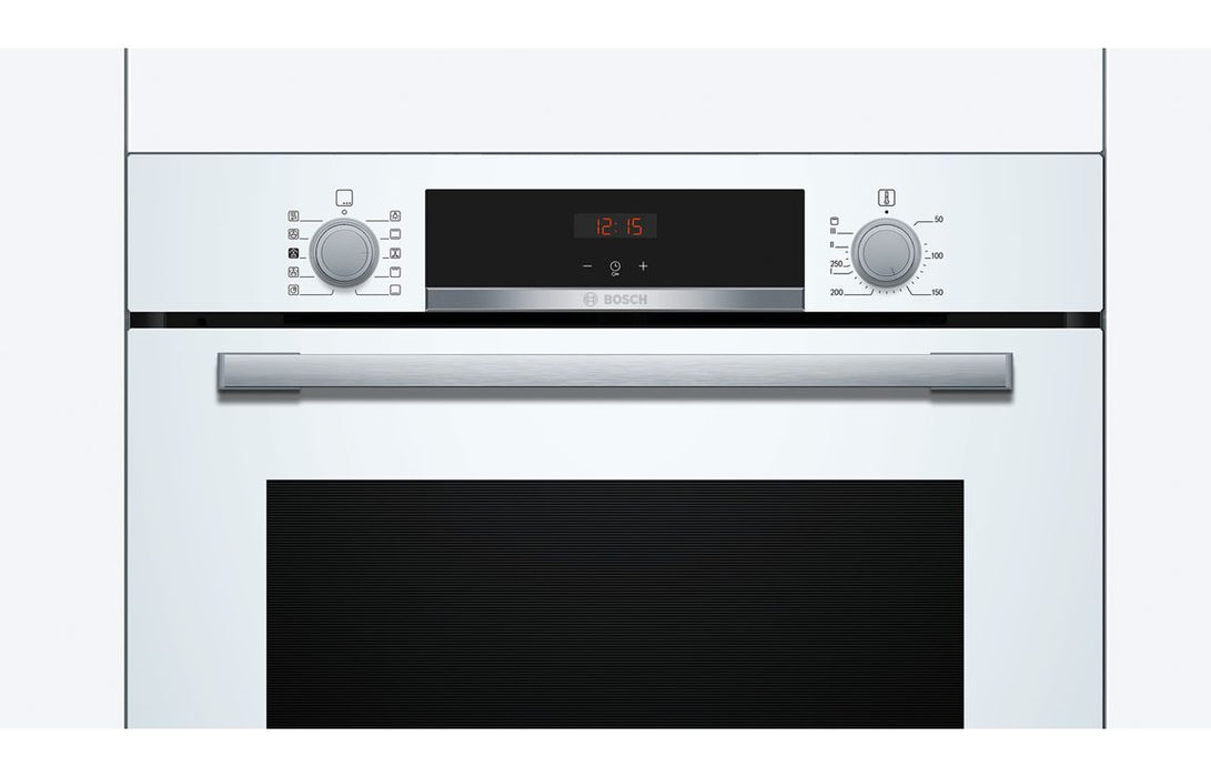 Bosch Series 4 HQA534BW3B Single Electric Oven w/Added Steam - White