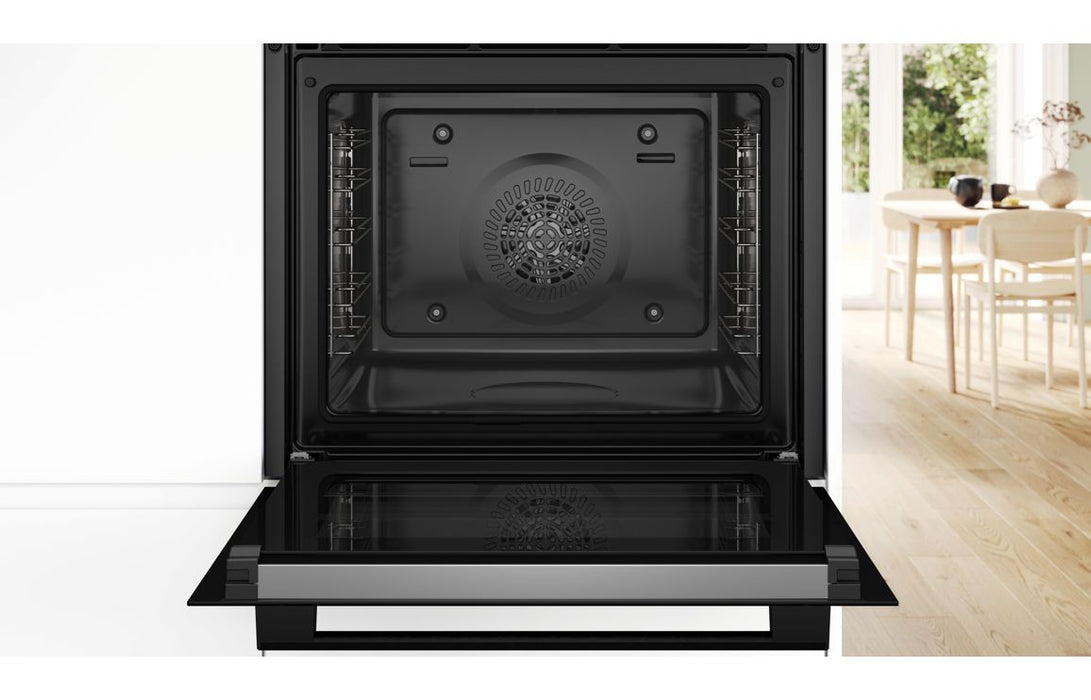 Bosch Series 4 HQA574BB3B Single Pyrolytic Oven w/Added Steam - Black