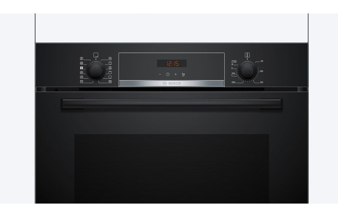 Bosch Series 4 HQA574BB3B Single Pyrolytic Oven w/Added Steam - Black