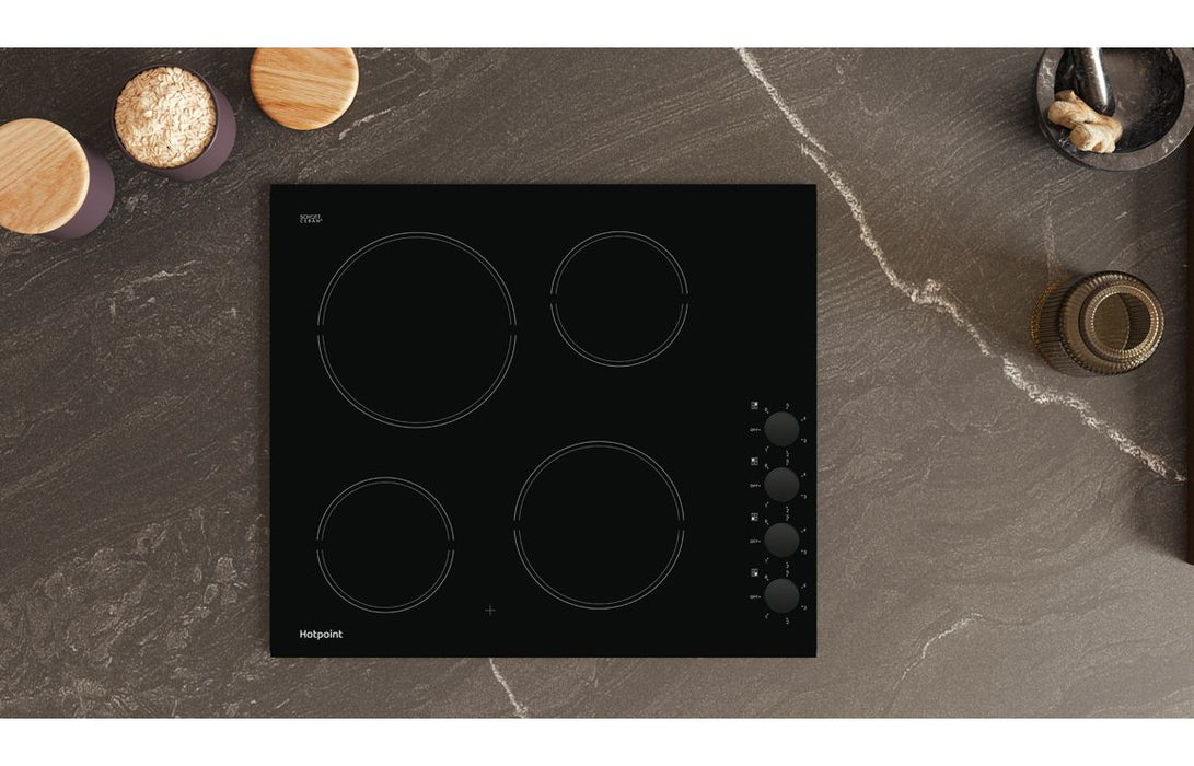 Hotpoint HR 620 R H 60cm Ceramic Hob - Black