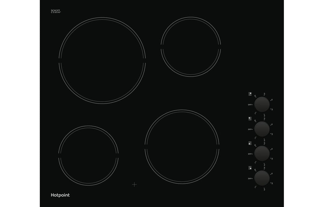 Hotpoint HR 620 R H 60cm Ceramic Hob - Black