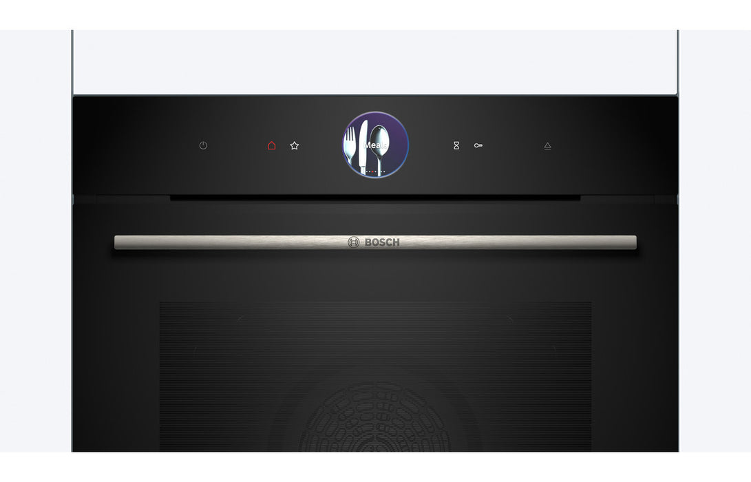 Bosch Series 8 HSG7364B1B Single Electric Oven w/Steam - Black