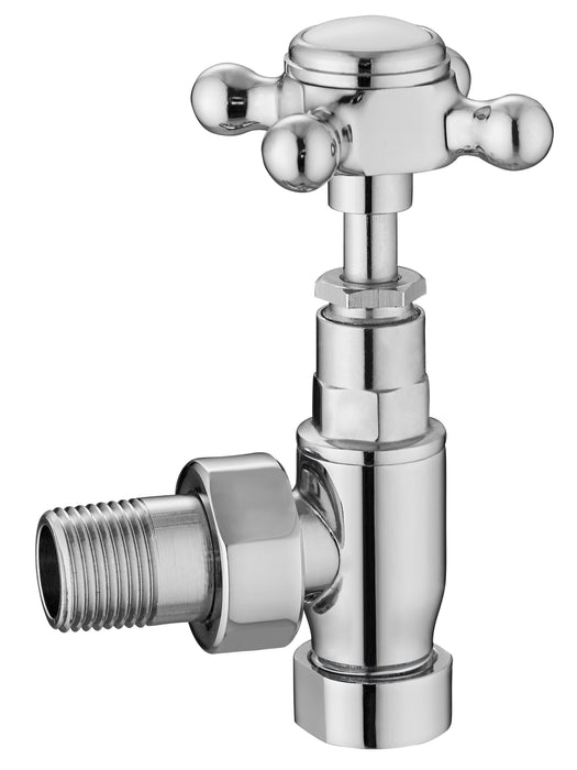 Chrome Angled Radiator Valve Pack (Pairs)