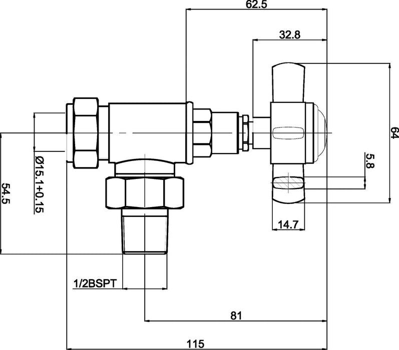 Crosshead Chrome Angled Radiator Valve Pack (Pairs)