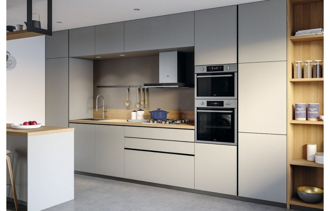 Hoover HTS6CBH3X 60cm Island Hood - Black & St/Steel